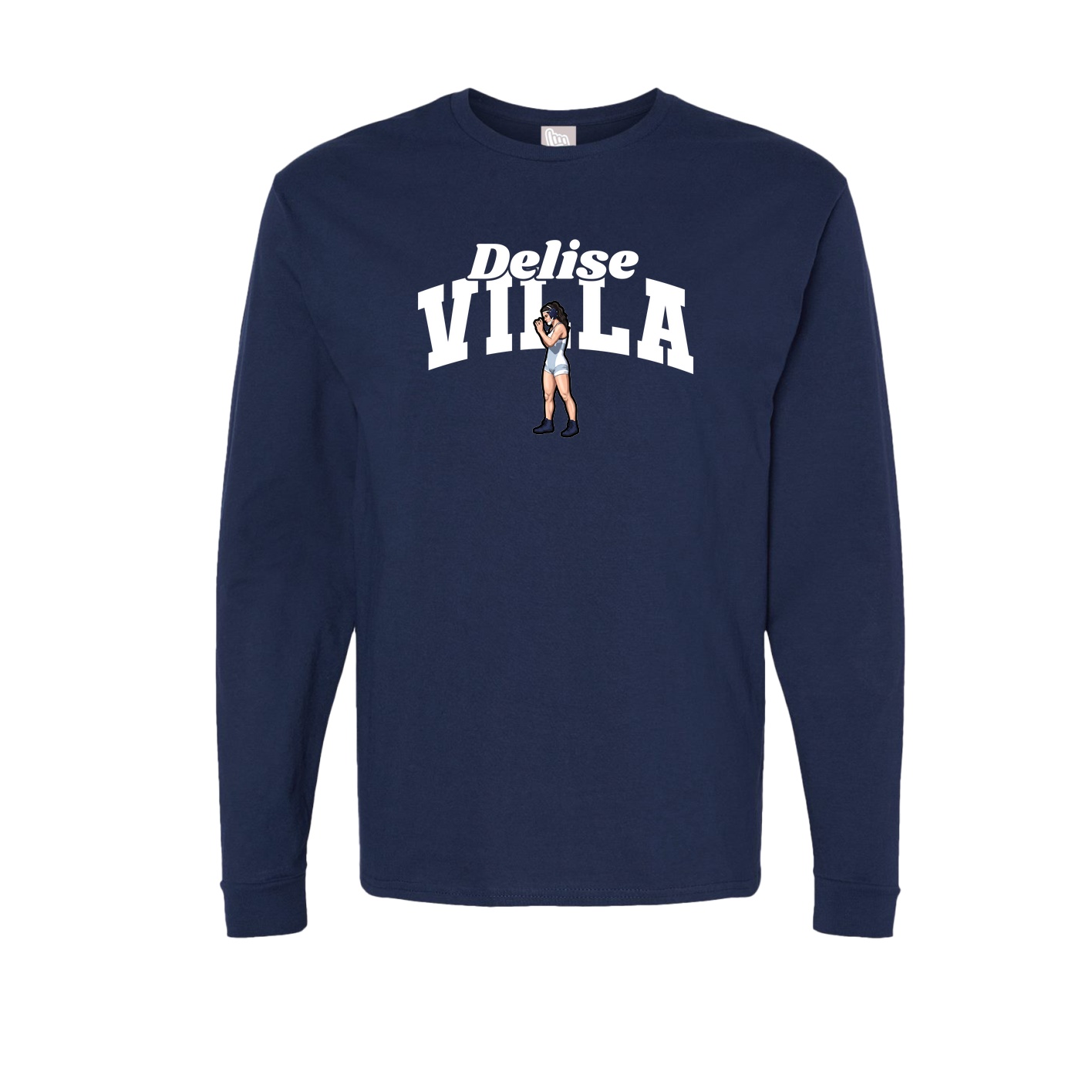 Long Sleeve Tee — Signature Arch in Navy