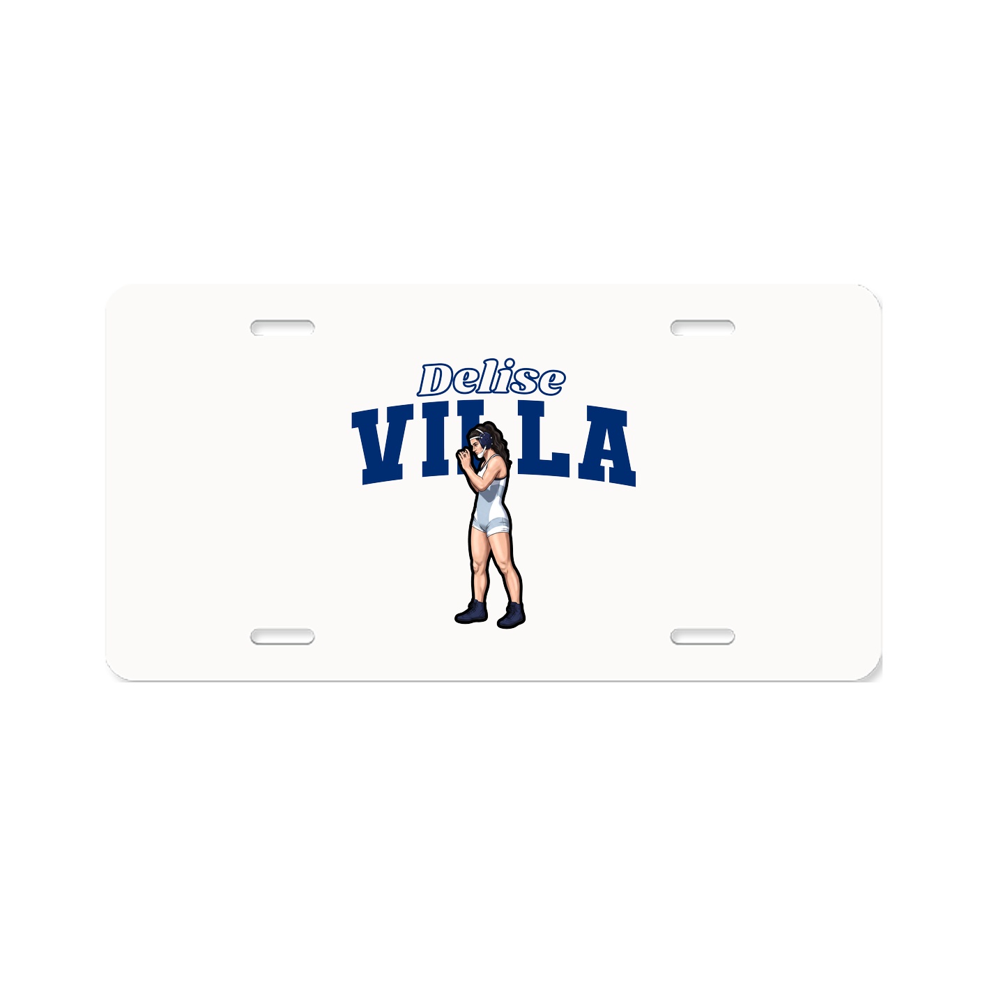 License Plate — Name Arch in Classic
