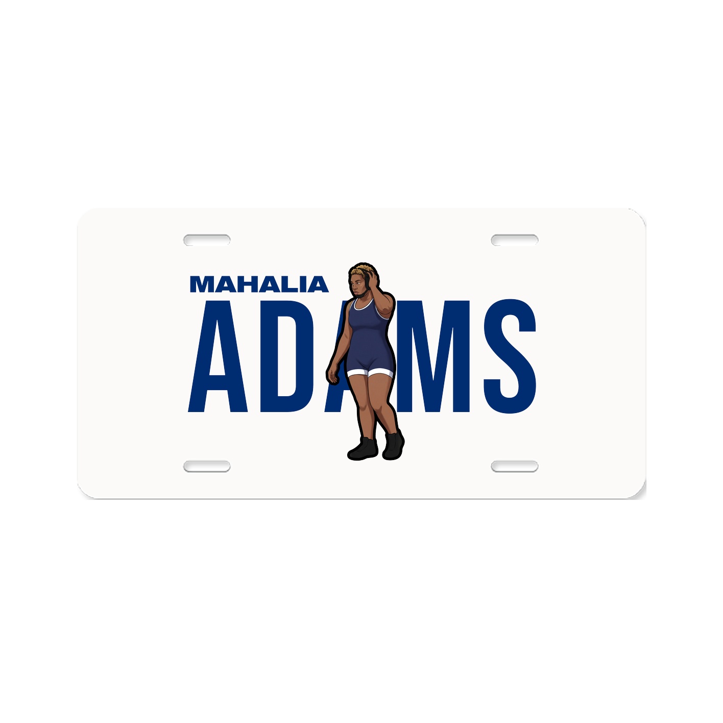License Plate — Player Name in Classic