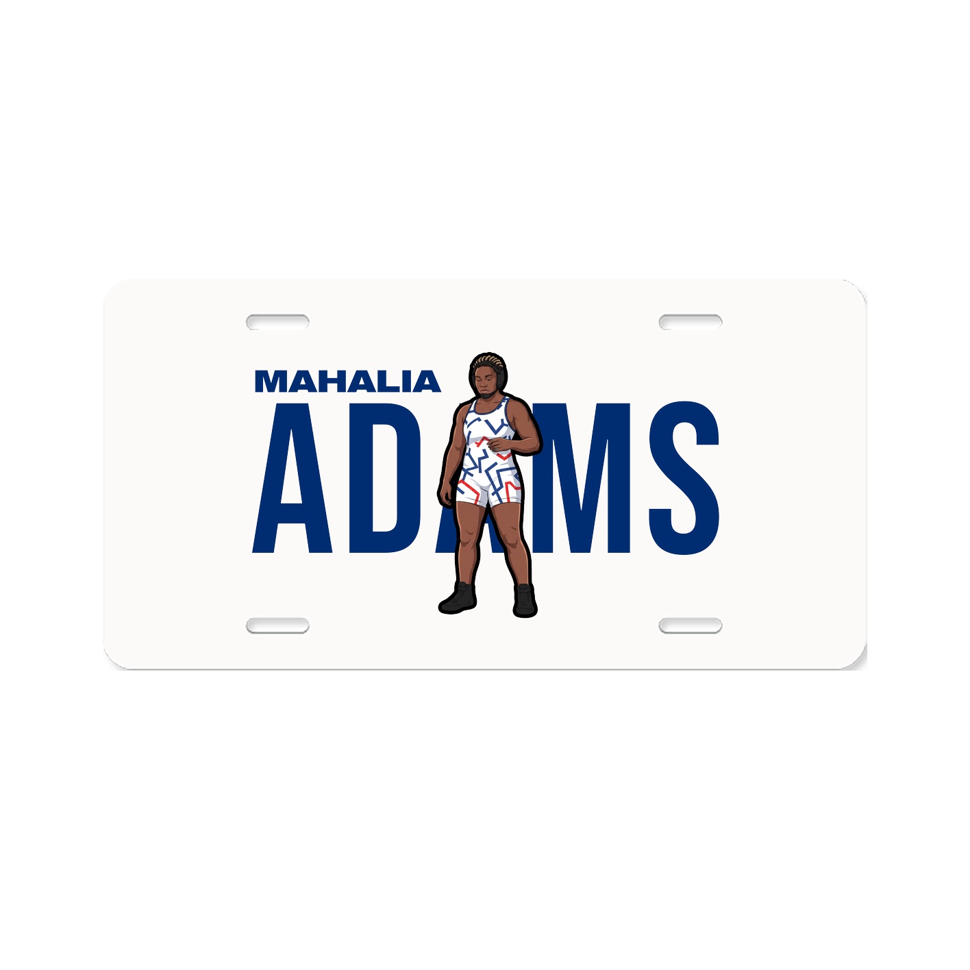 License Plate — Player Name in Classic