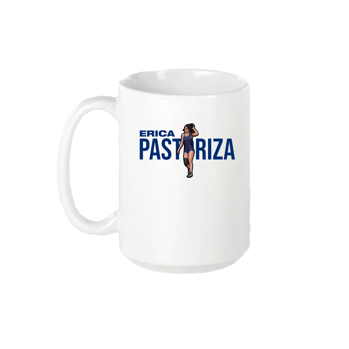 15oz Coffee Mug — Player Name in White