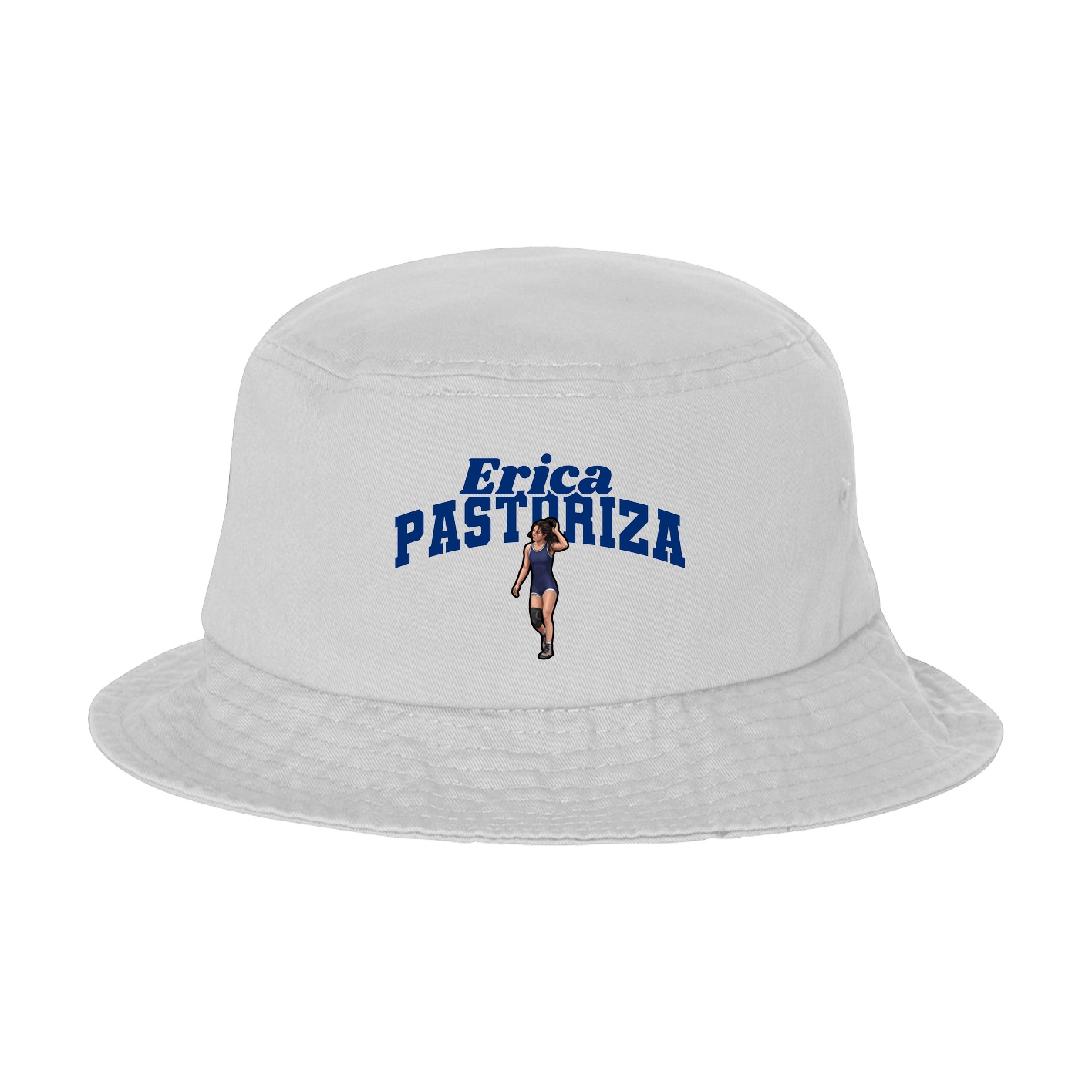 Bucket Cap — Signature Arch in White