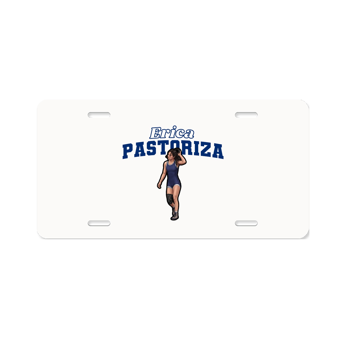 License Plate — Name Arch in Classic