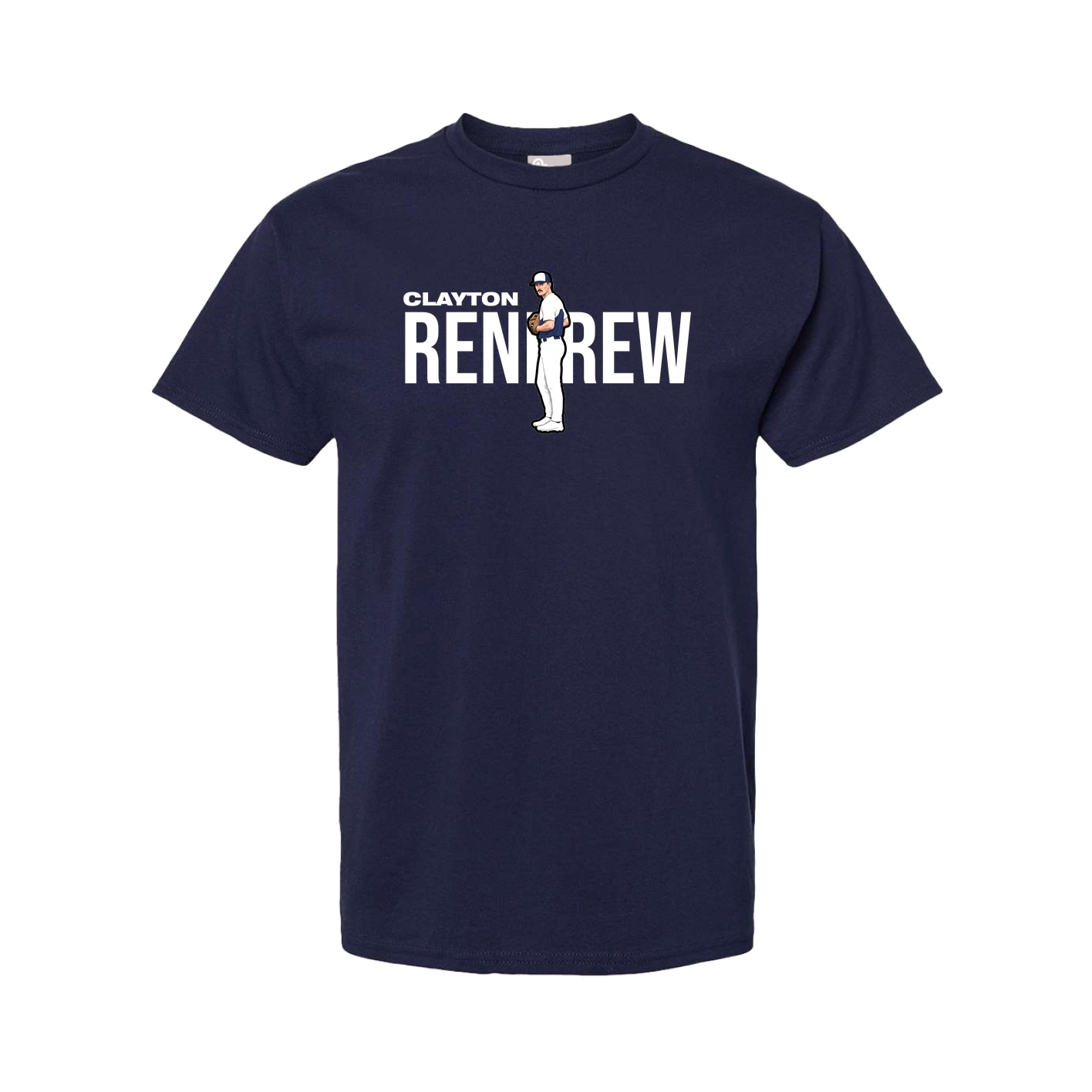 Youth Tee — Player Name in Navy