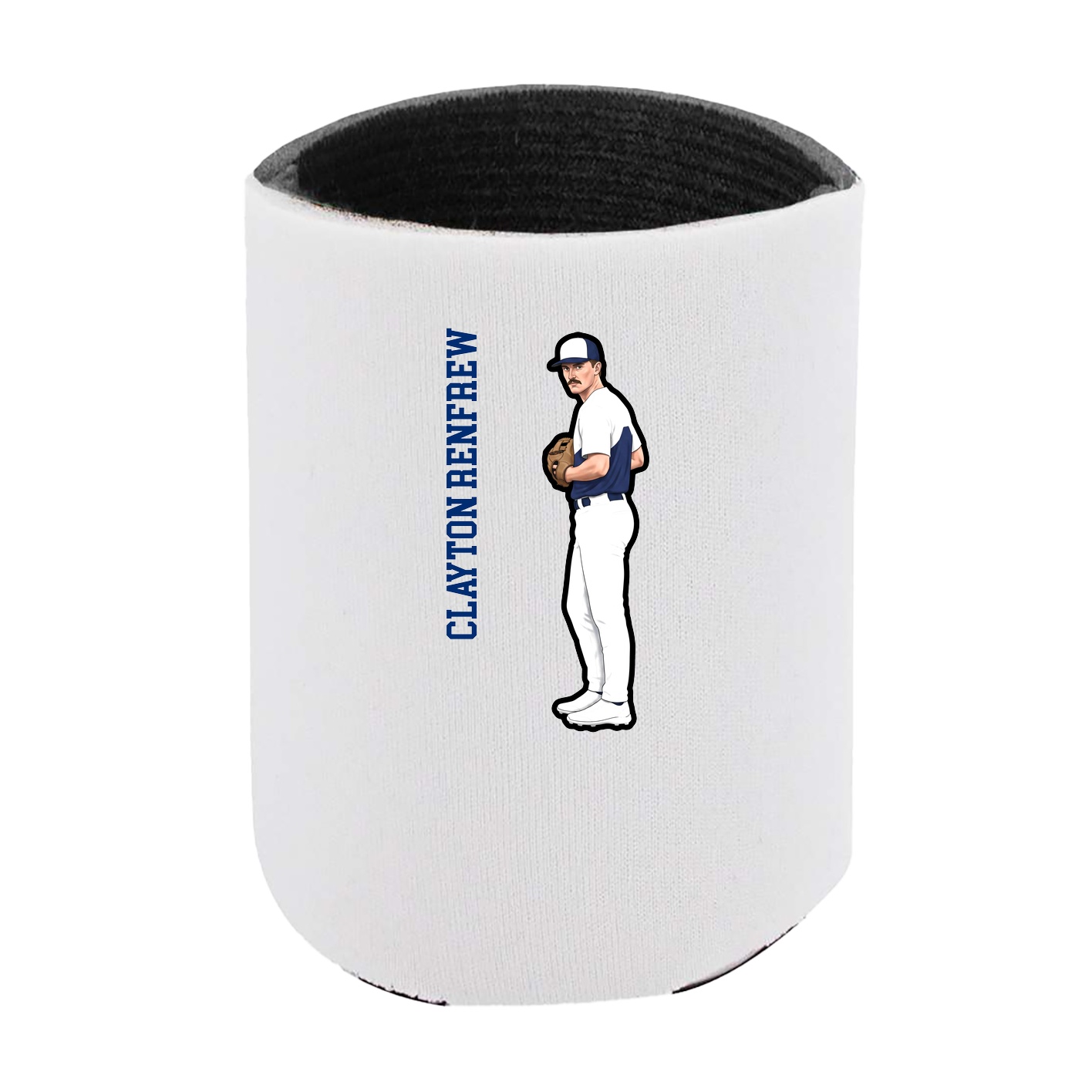 Can Holder — Name Vertical in White