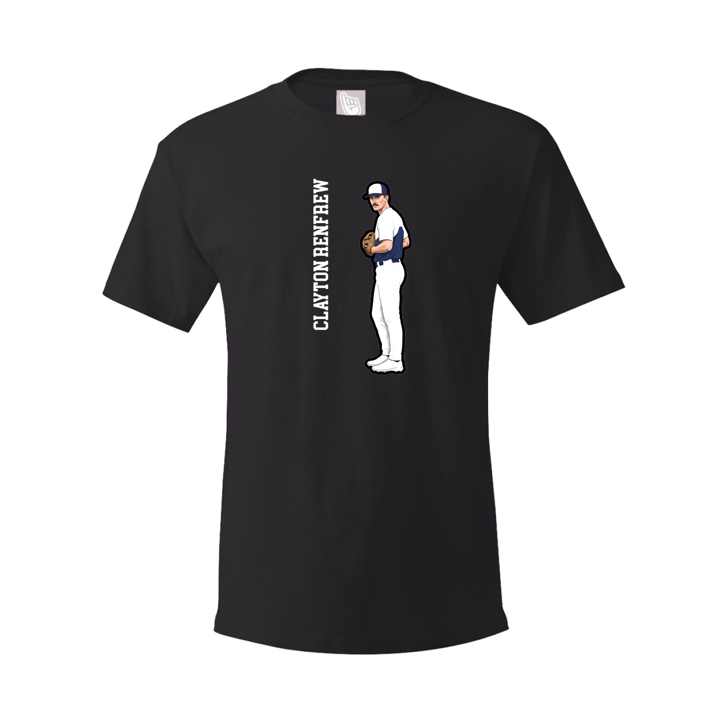 Tee — Name Vertical in Black