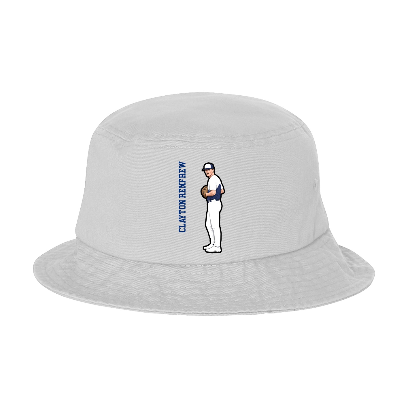 Bucket Cap — Name Vertical in White