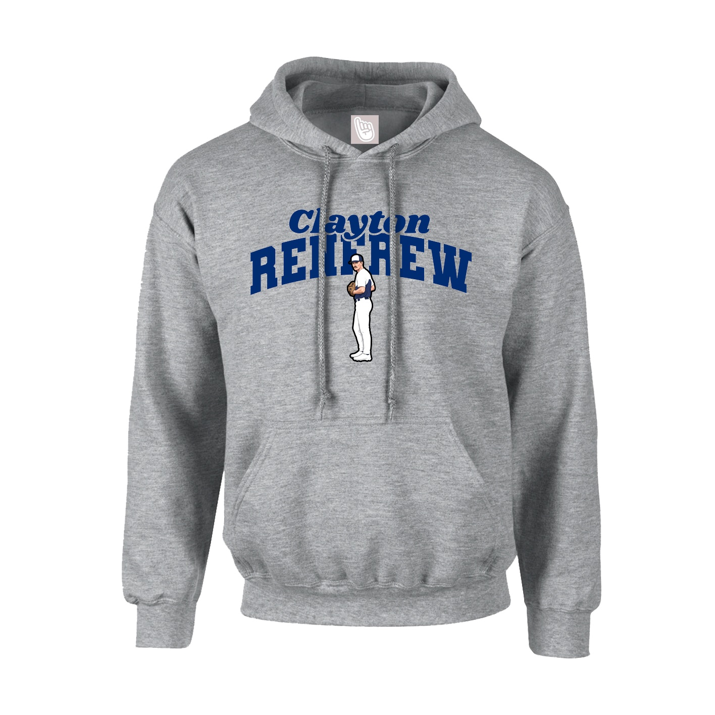 Youth Hoodie — Signature Arch in Grey