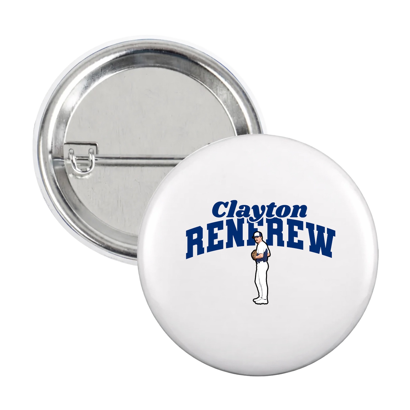 Game Day Button — Signature Arch in White