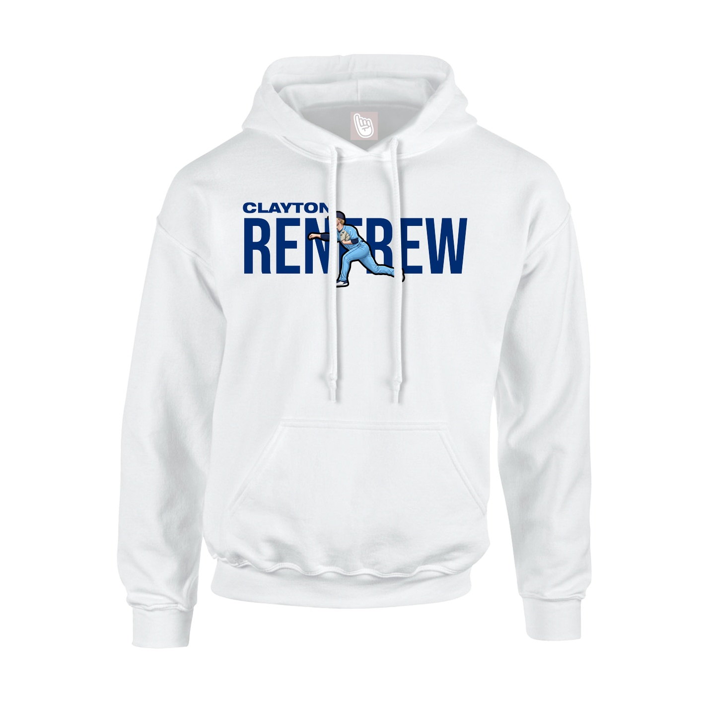 Youth Hoodie — Player Name in White