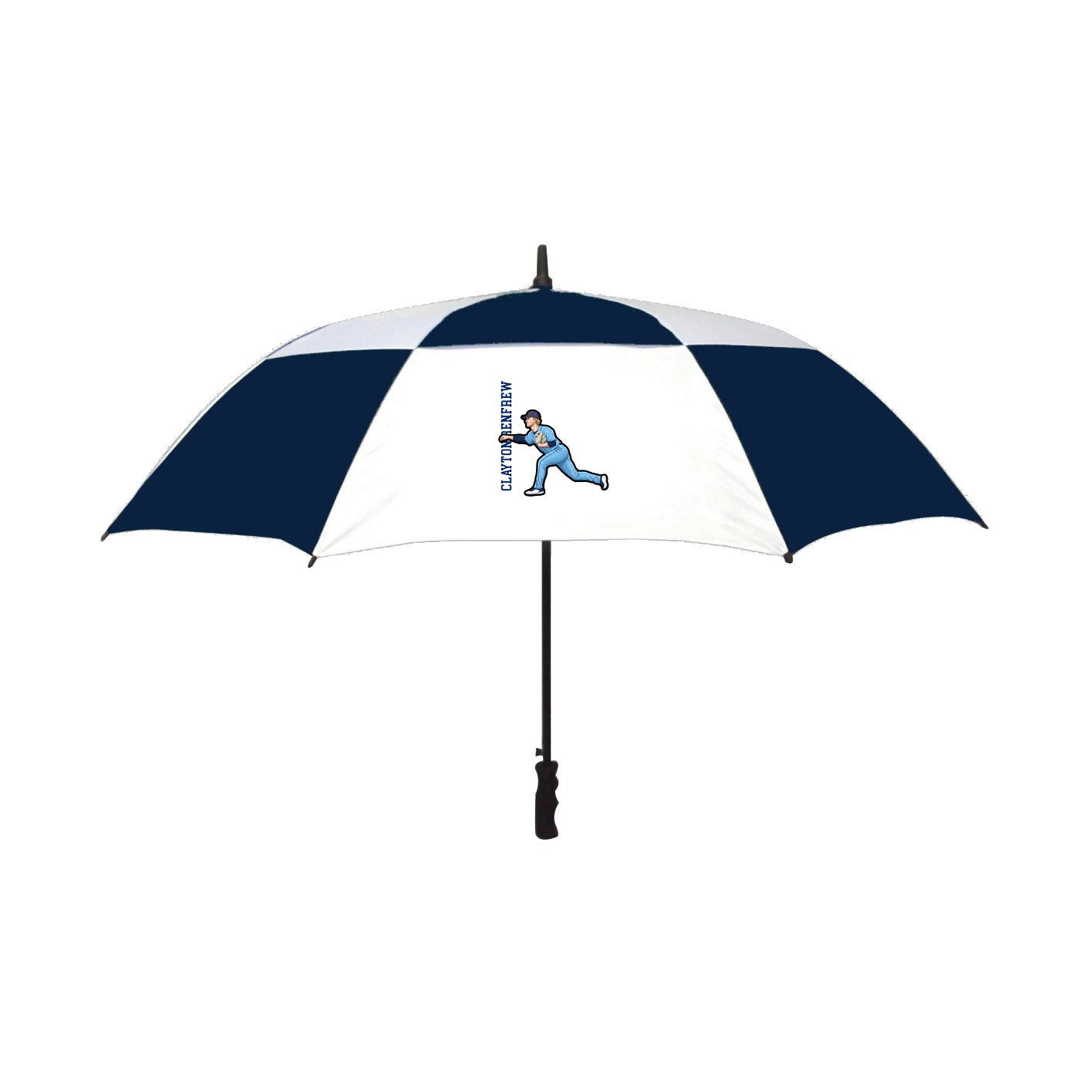 Golf Umbrella — Name Vertical in Navy