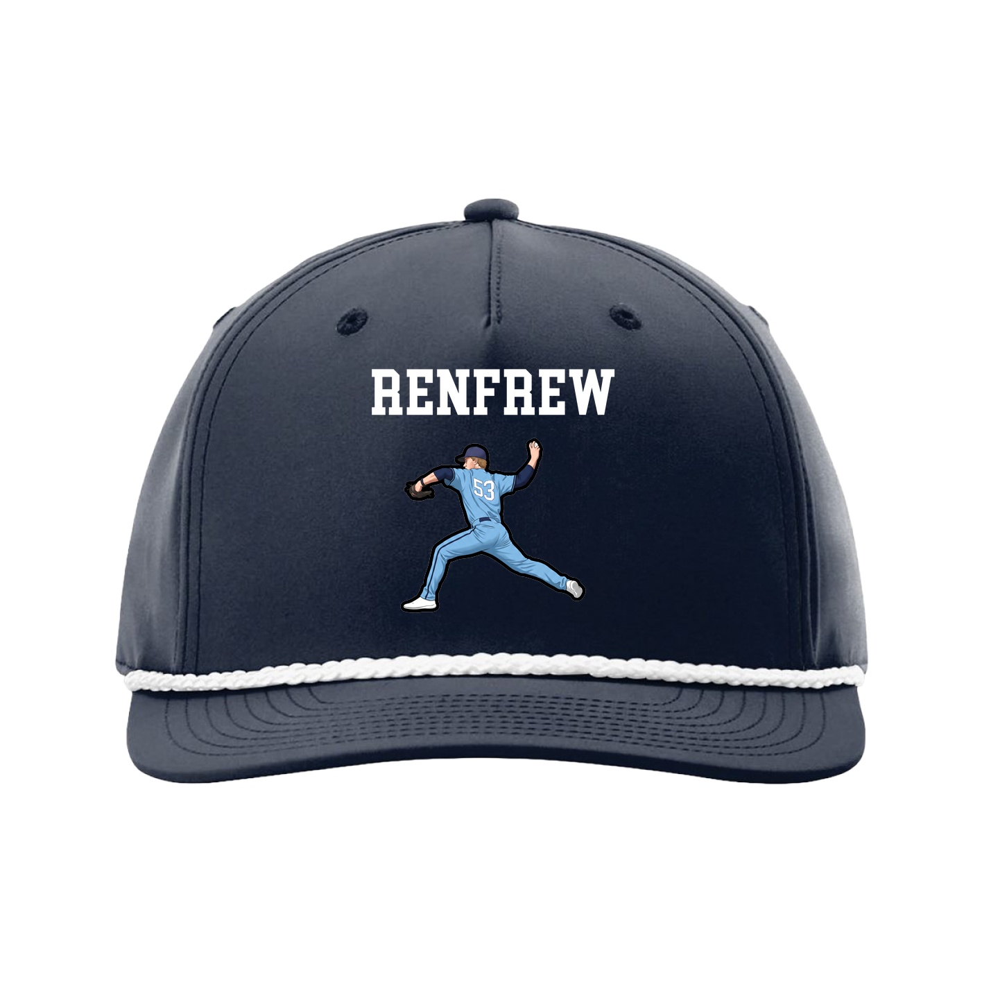 Five-Panel Classic Rope Cap — Shirsey in Navy
