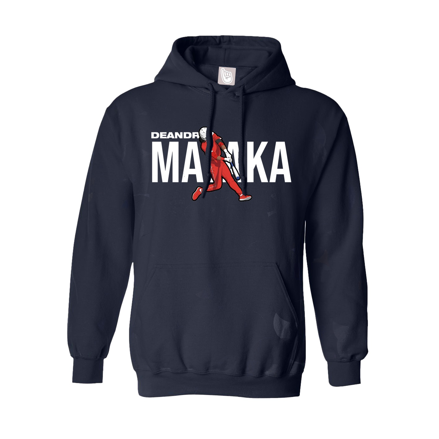 Youth Hoodie — Player Name in Navy