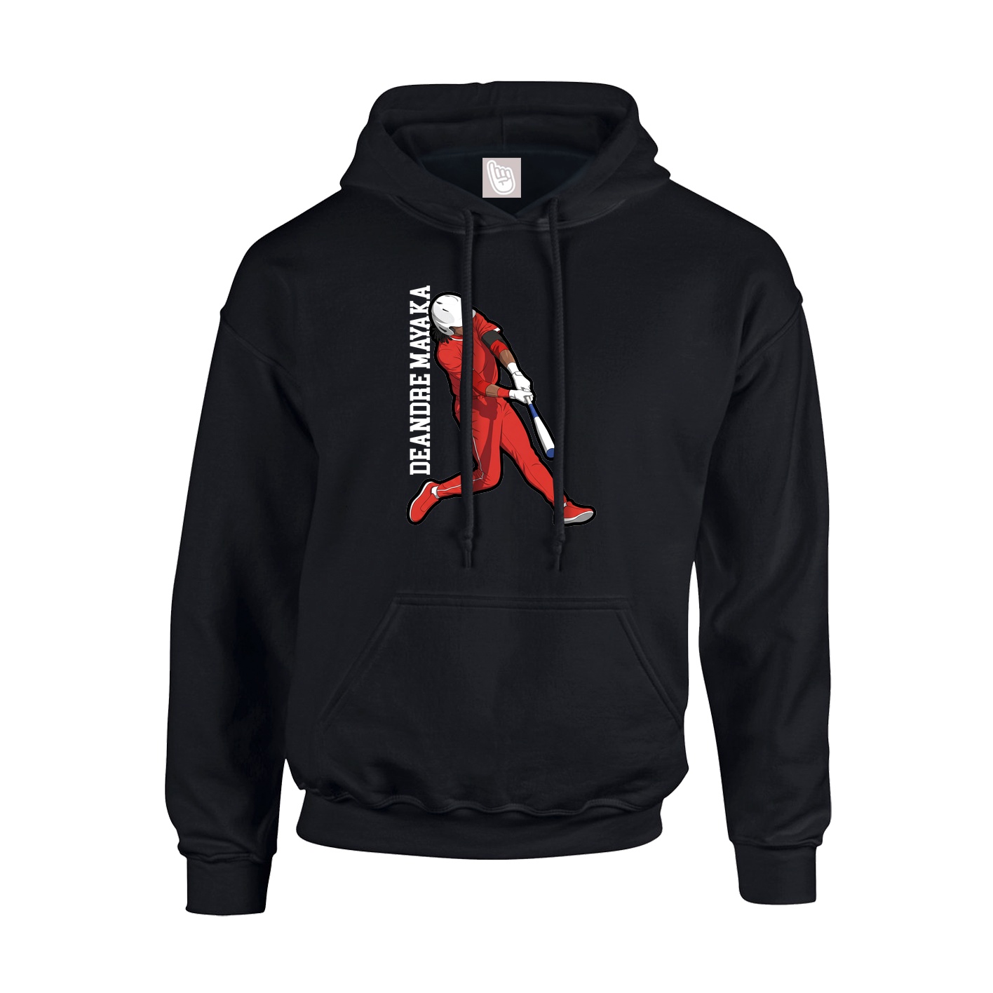 Hoodie — Name Vertical in Black