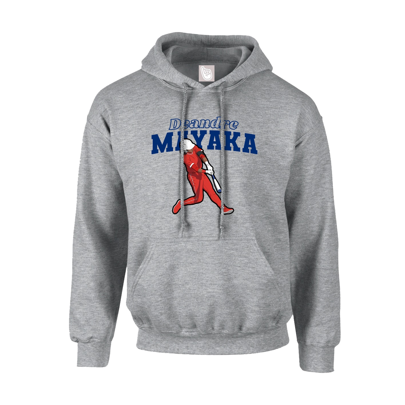 Youth Hoodie — Name Arch in Grey