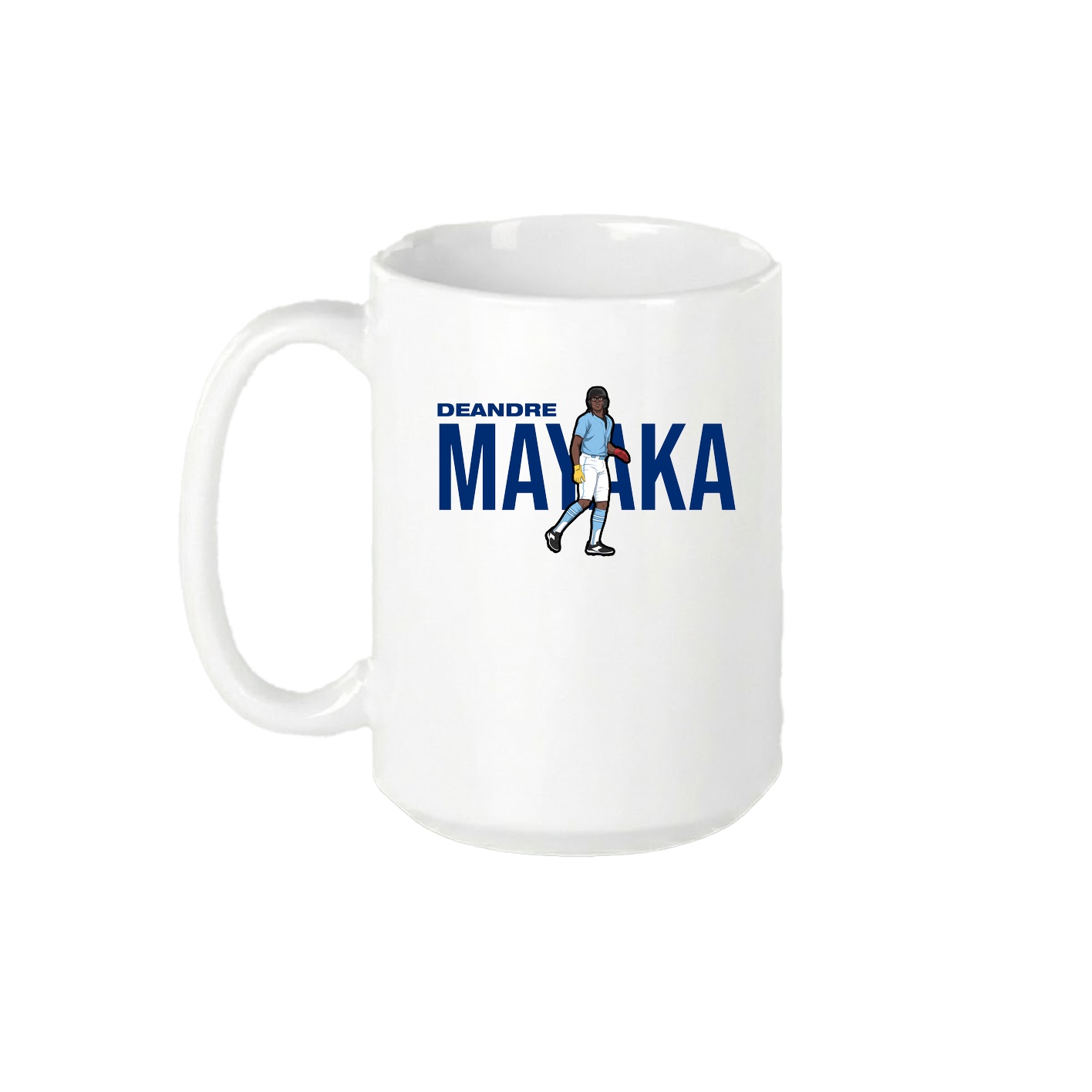15oz Coffee Mug — Player Name in White