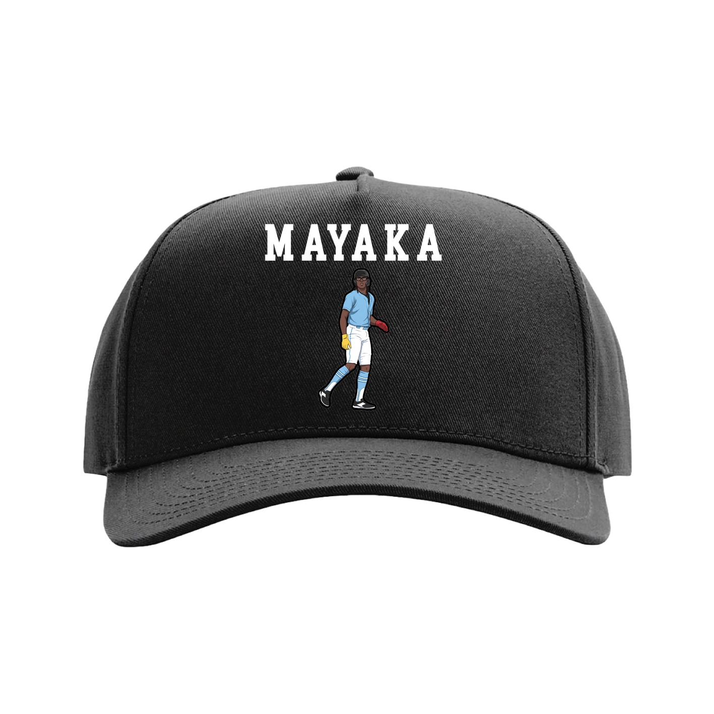 Full Fabric Five-Panel Champ Cap — Shirsey in Black