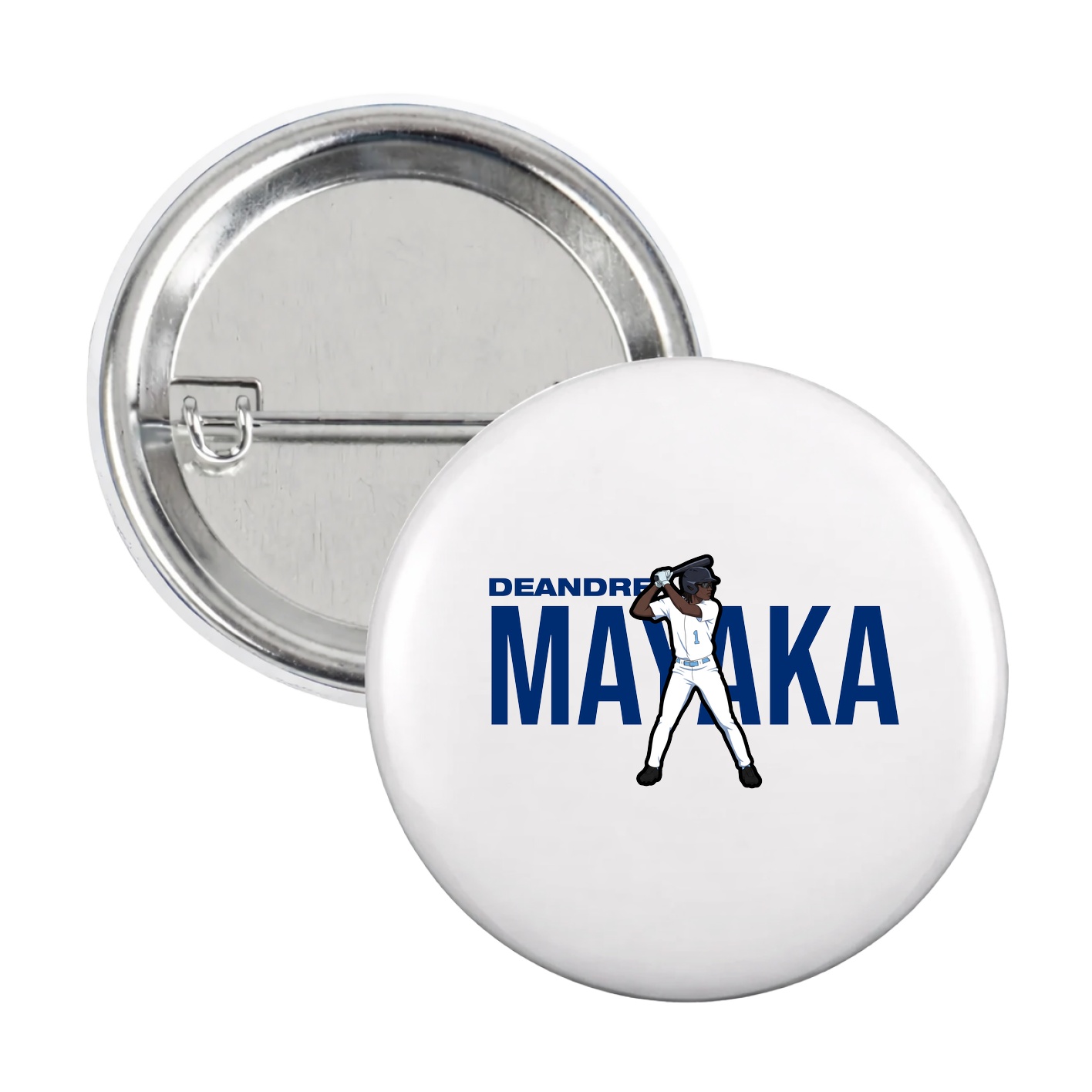 Game Day Button — Player Name in White