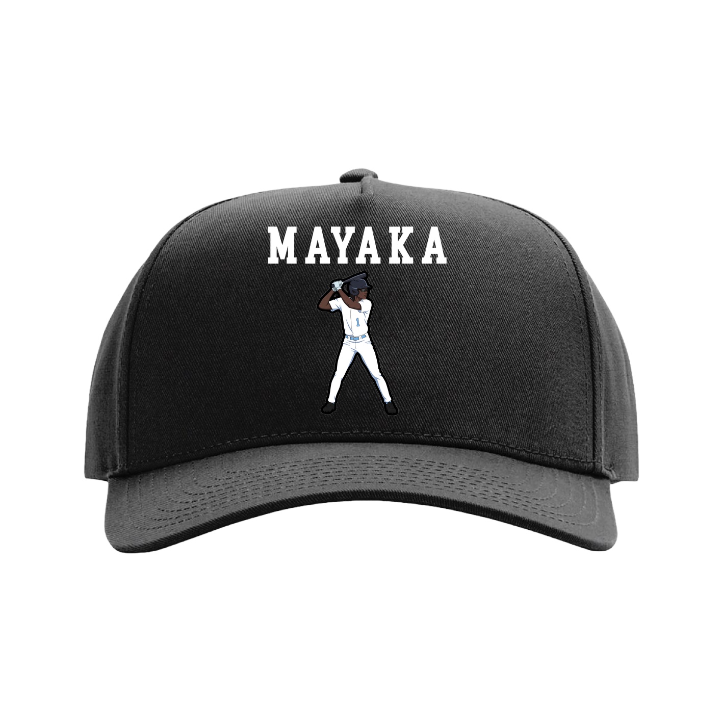 Full Fabric Five-Panel Champ Cap — Shirsey in Black