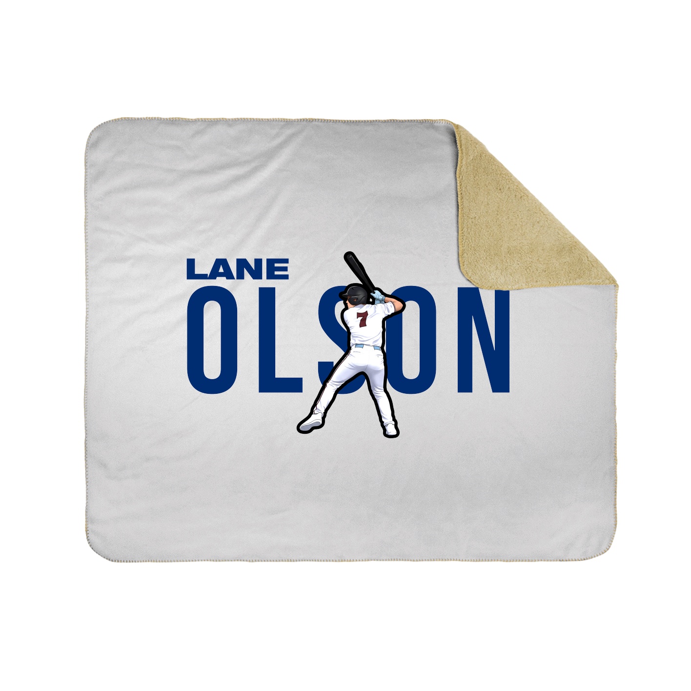 Throw Blanket — Player Name in White