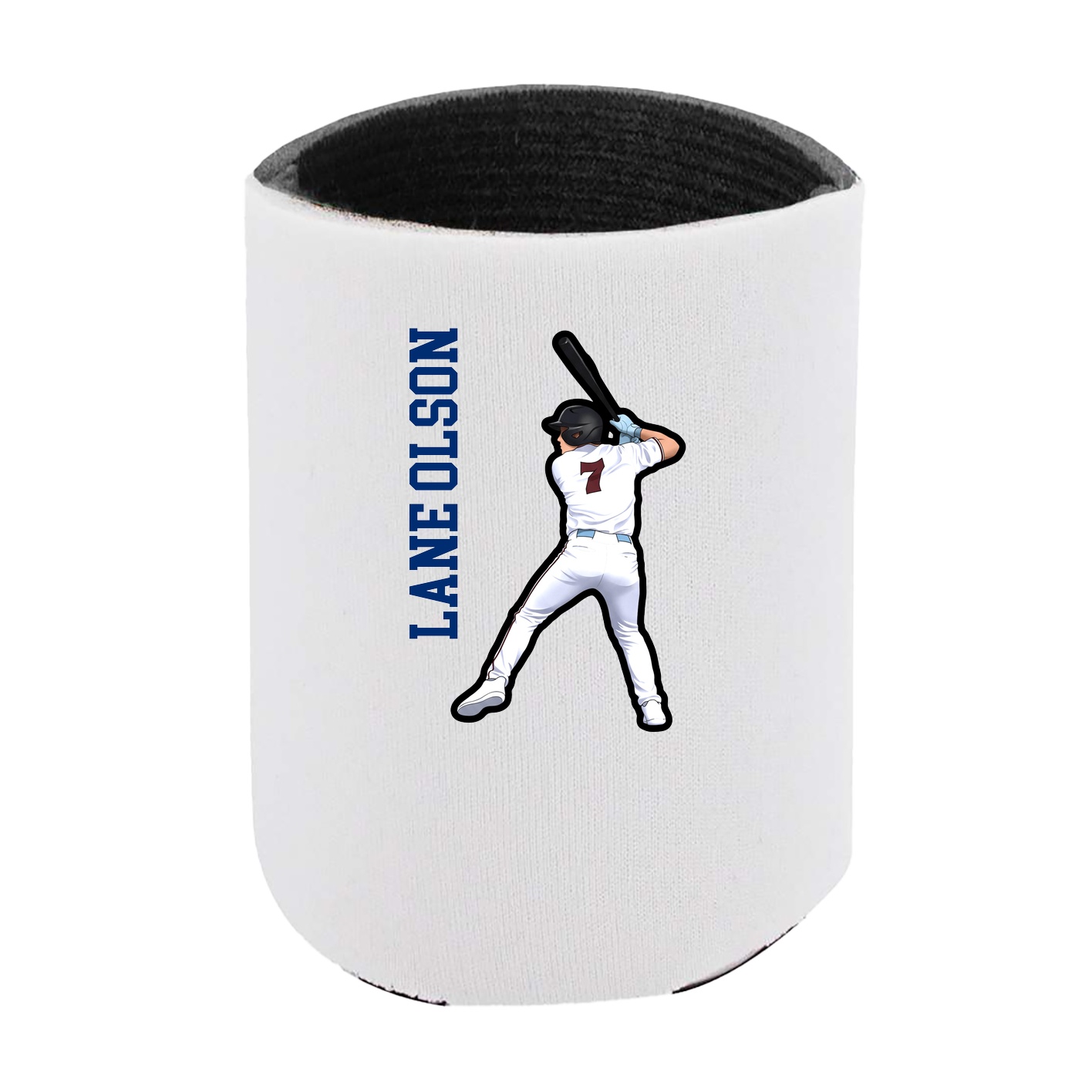 Can Holder — Name Vertical in White