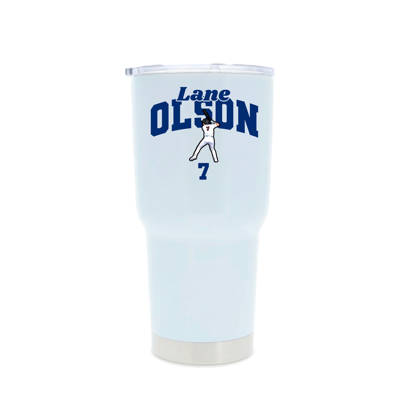 30oz Stainless Steel Tumbler — Signature Arch in White