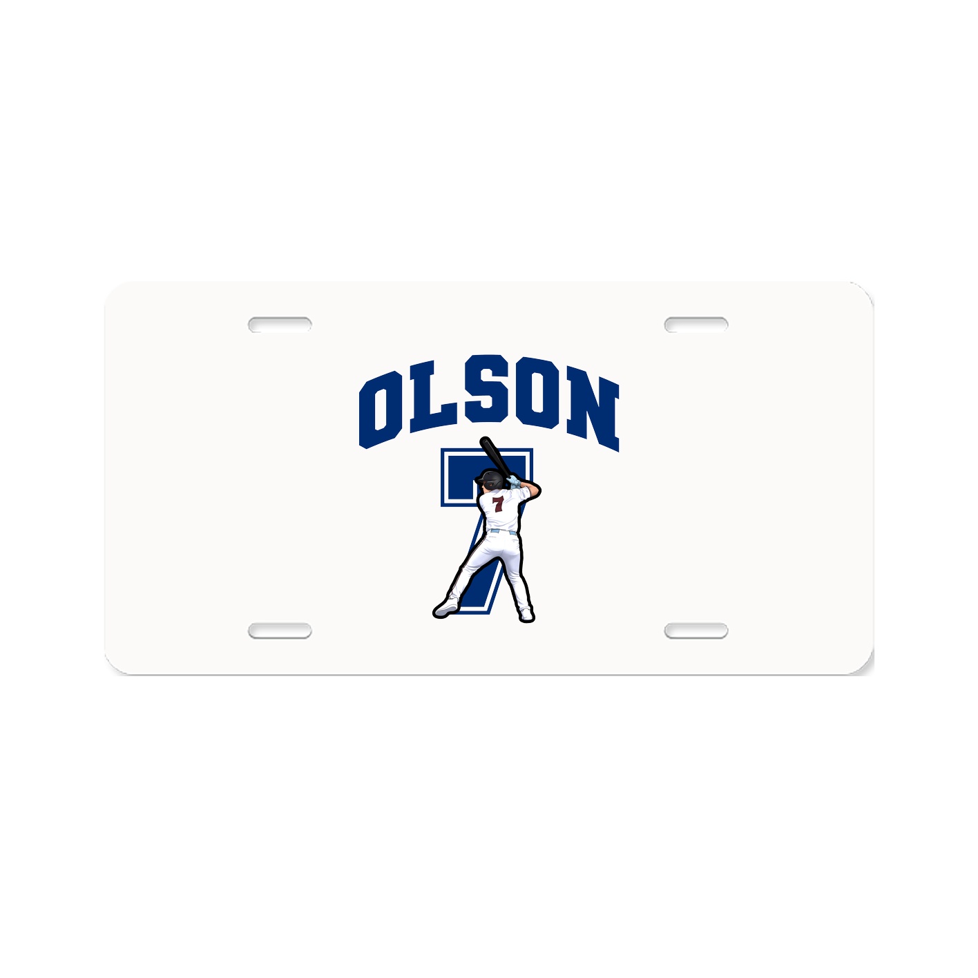 License Plate — Number in Classic
