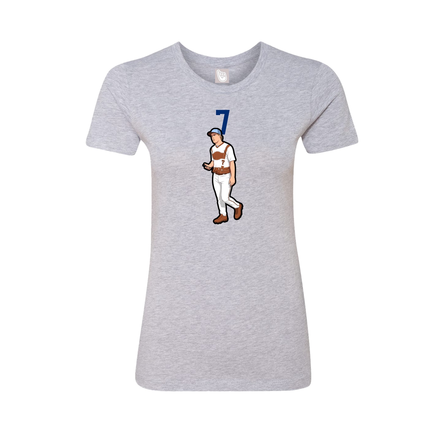 Womens Tee — Number Top in Grey