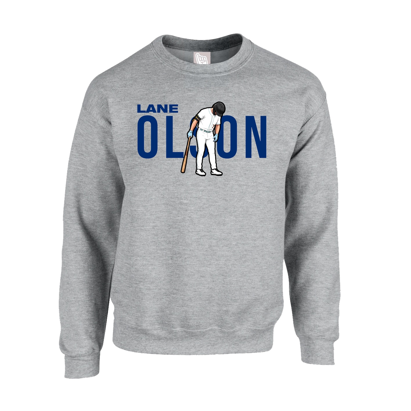 Fleece Crew — Player Name in Grey
