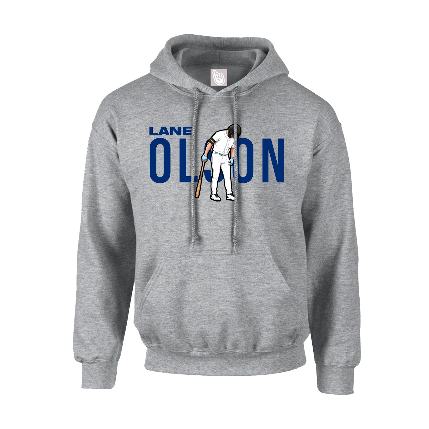 Youth Hoodie — Player Name in Grey
