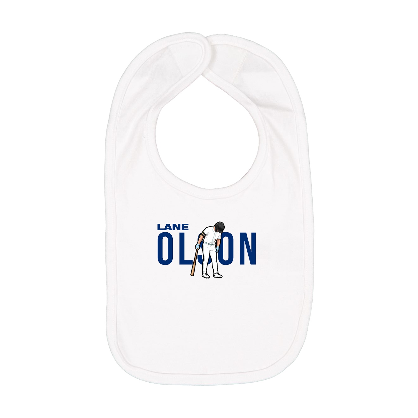 Infant Bib — Player Name in White