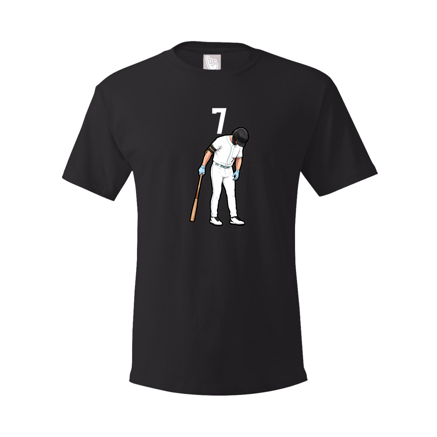 Youth Tee — Number Top in Black