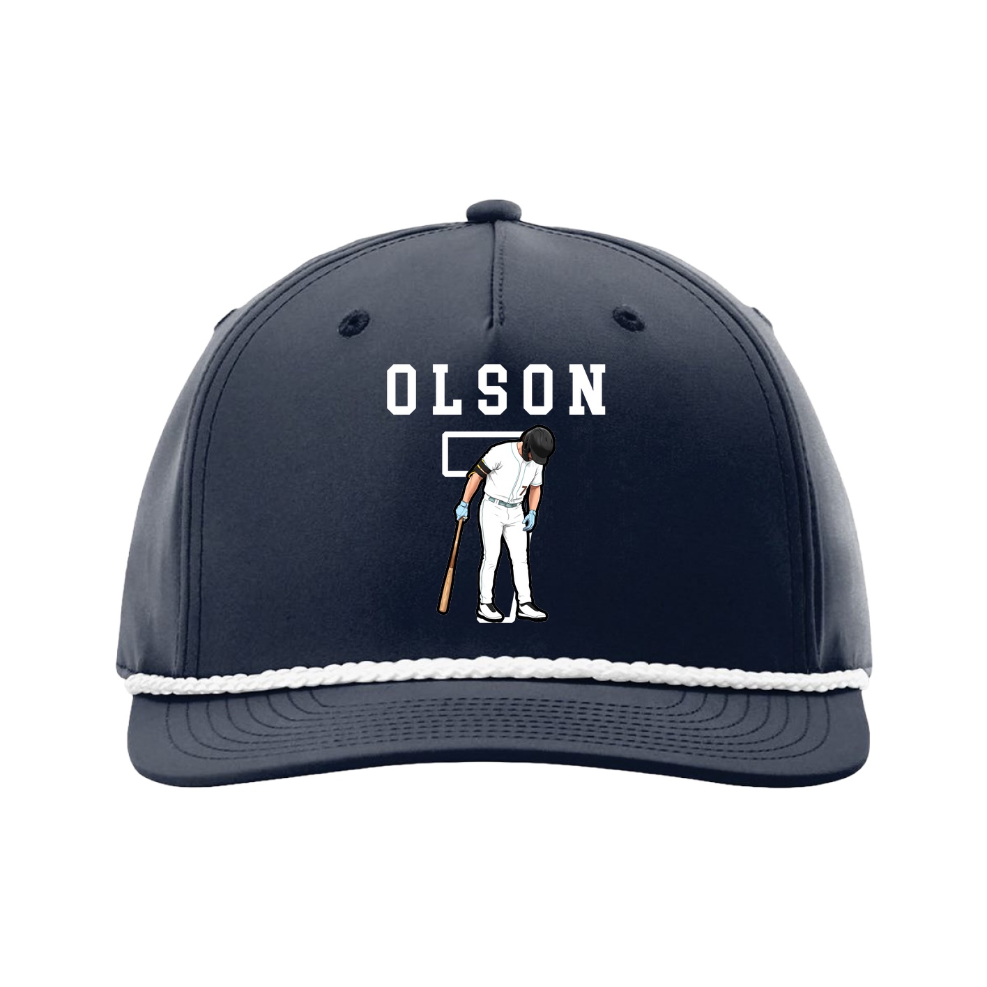 Five-Panel Classic Rope Cap — Shirsey in Navy
