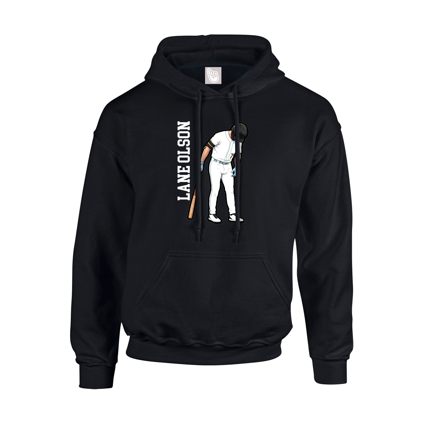 Youth Hoodie — Name Vertical in Black