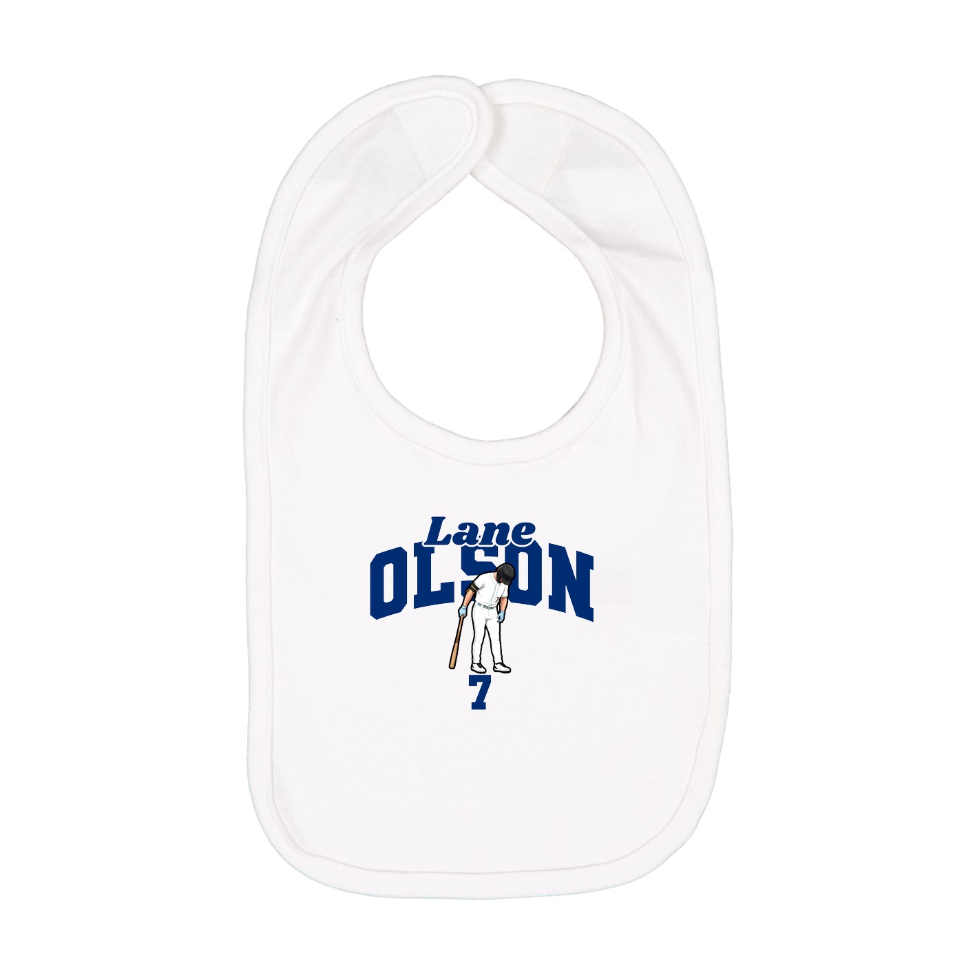 Infant Bib — Signature Arch in White