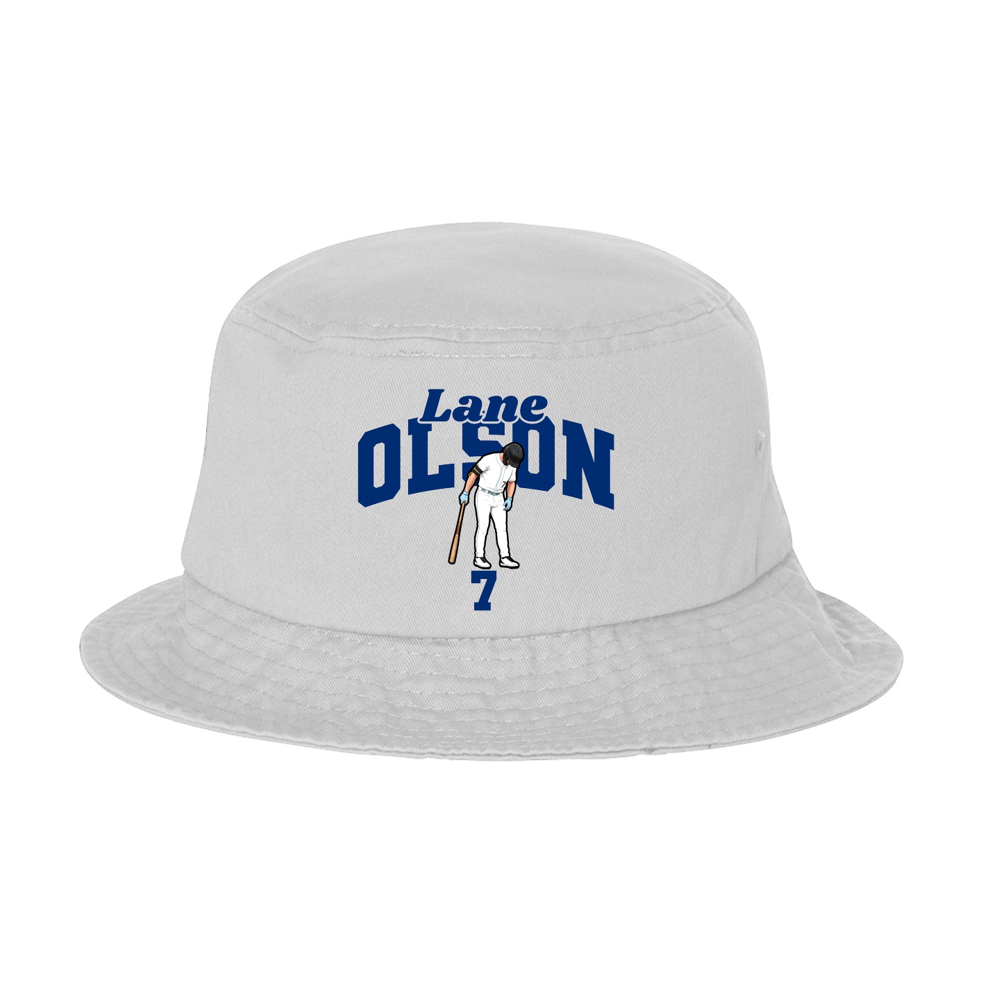 Bucket Cap — Signature Arch in White