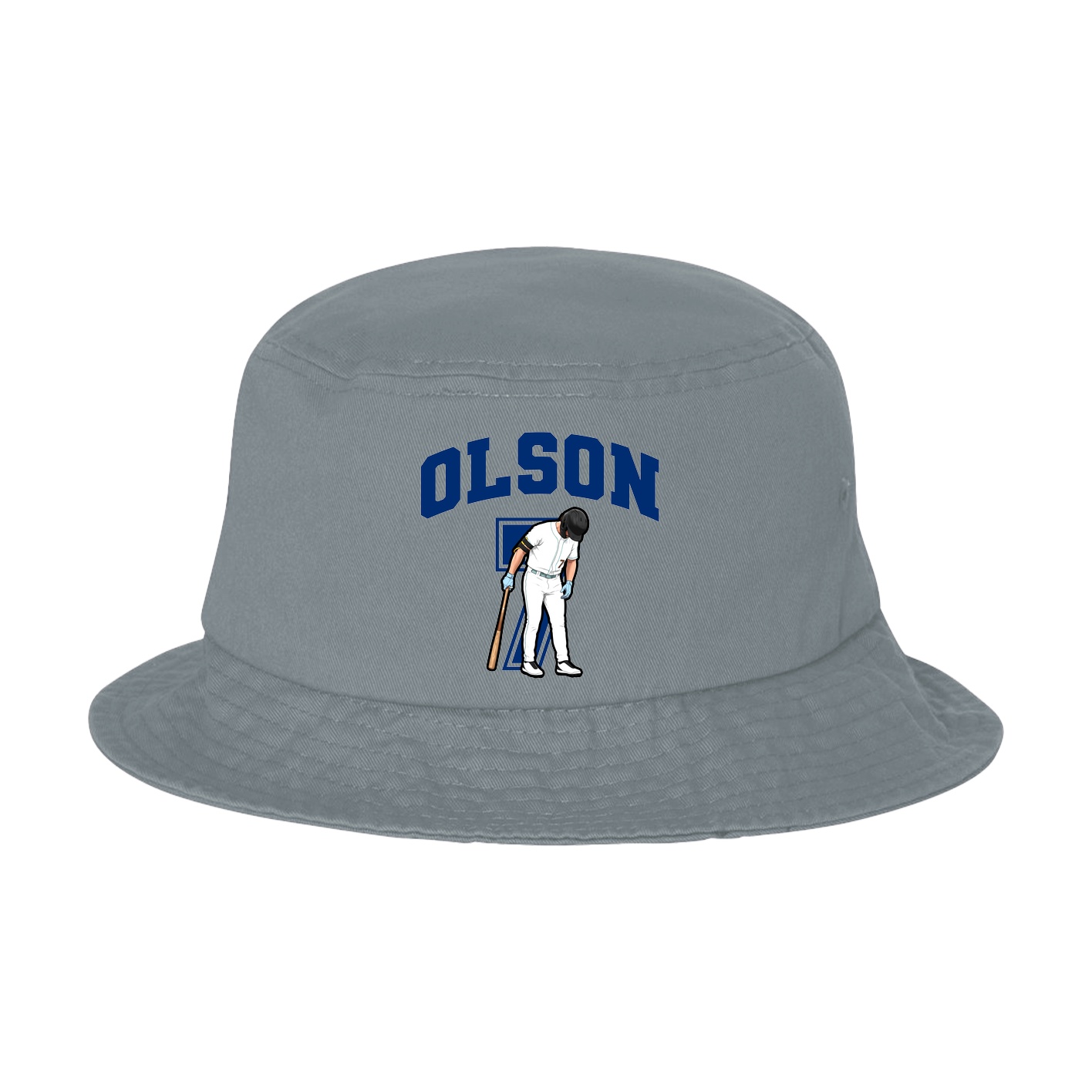 Bucket Cap — Number in Grey
