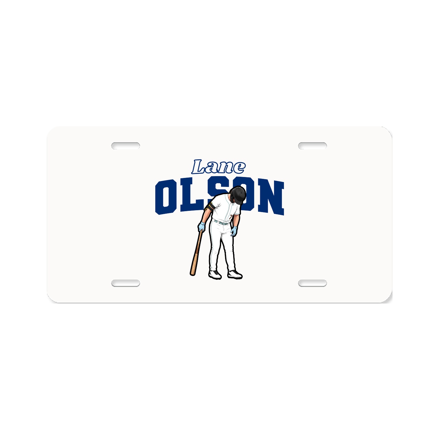 License Plate — Name Arch in Classic