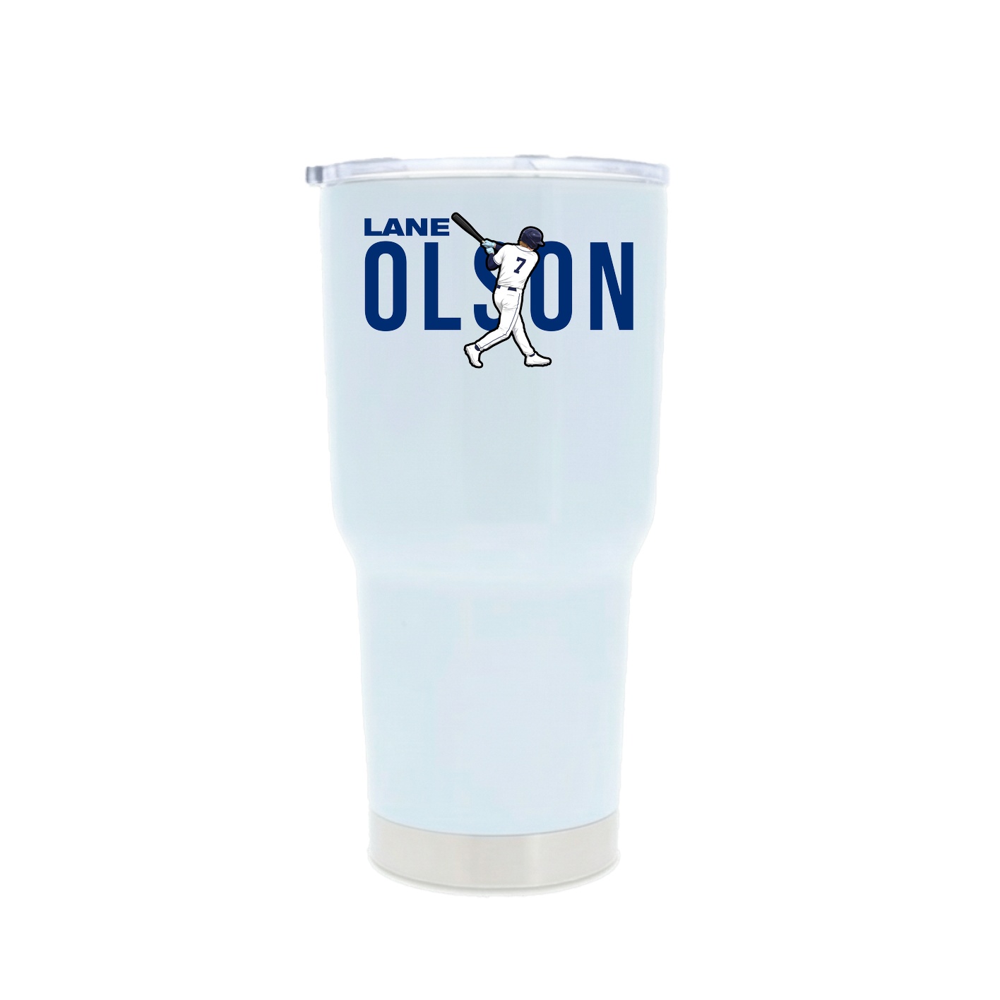 30oz Stainless Steel Tumbler — Player Name in White