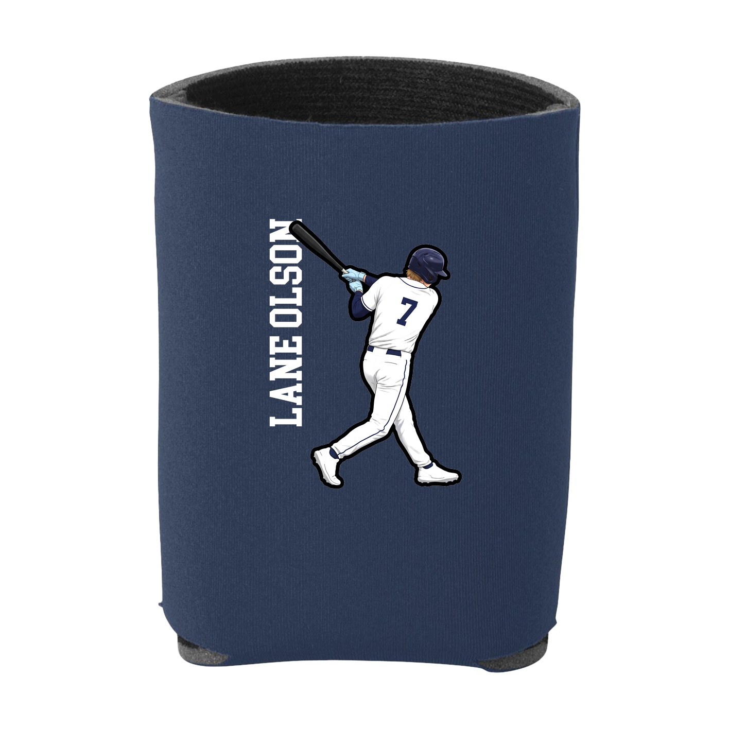 Can Holder — Name Vertical in Navy