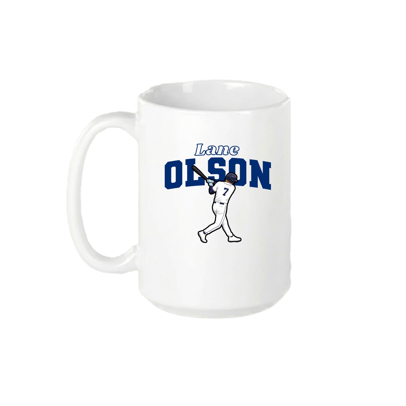 15oz Coffee Mug — Name Arch in White