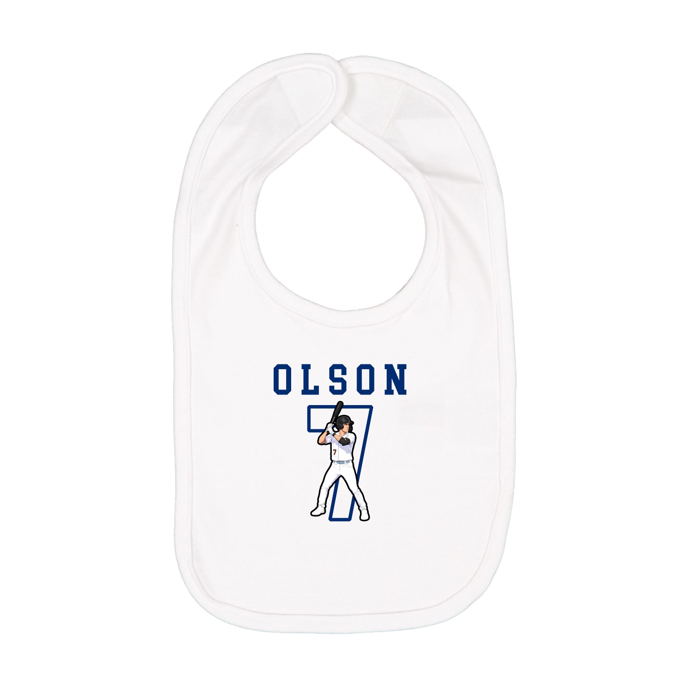 Infant Bib — Shirsey in White