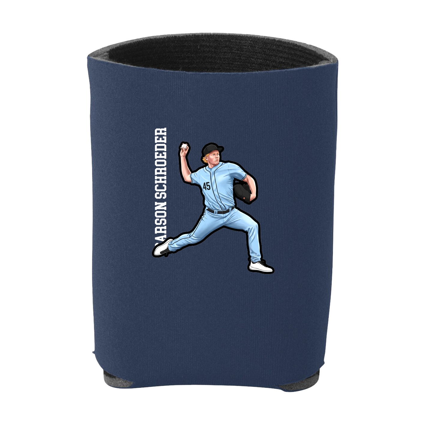 Can Holder — Name Vertical in Navy