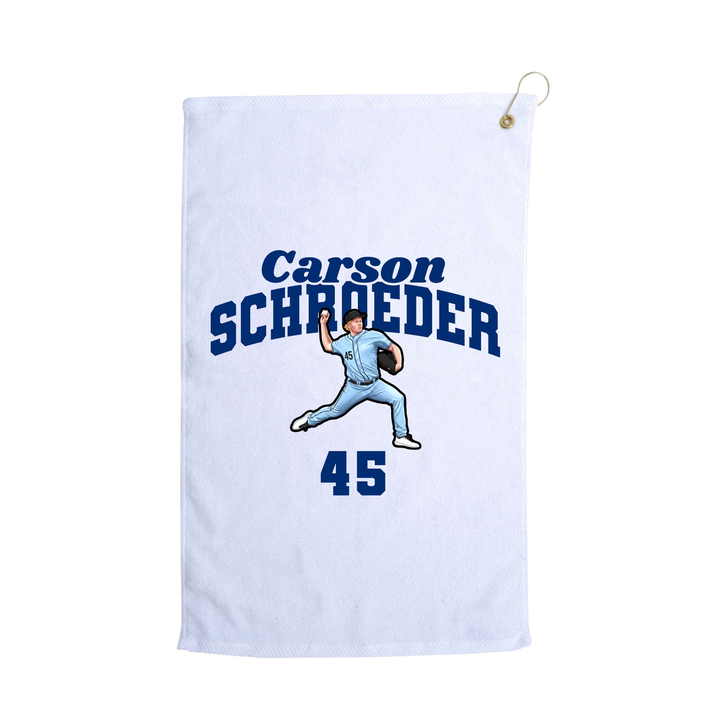 Golf Towel — Signature Arch in White