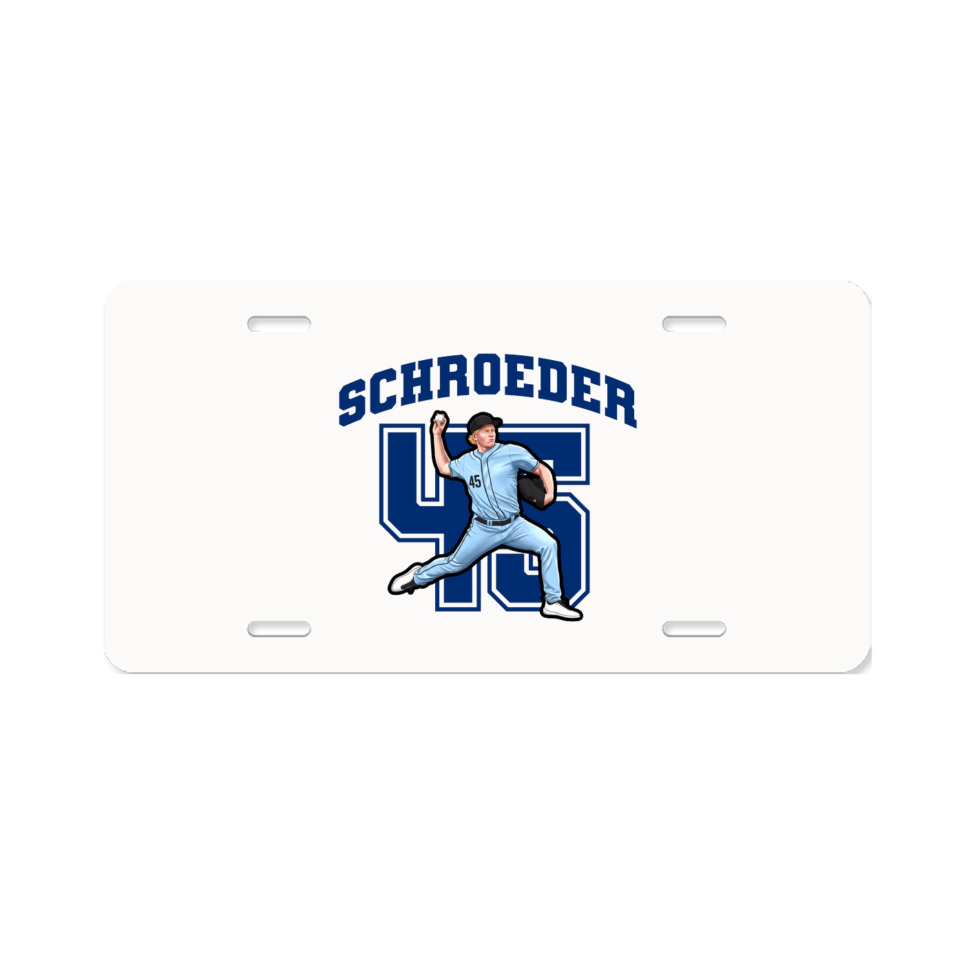 License Plate — Number in Classic