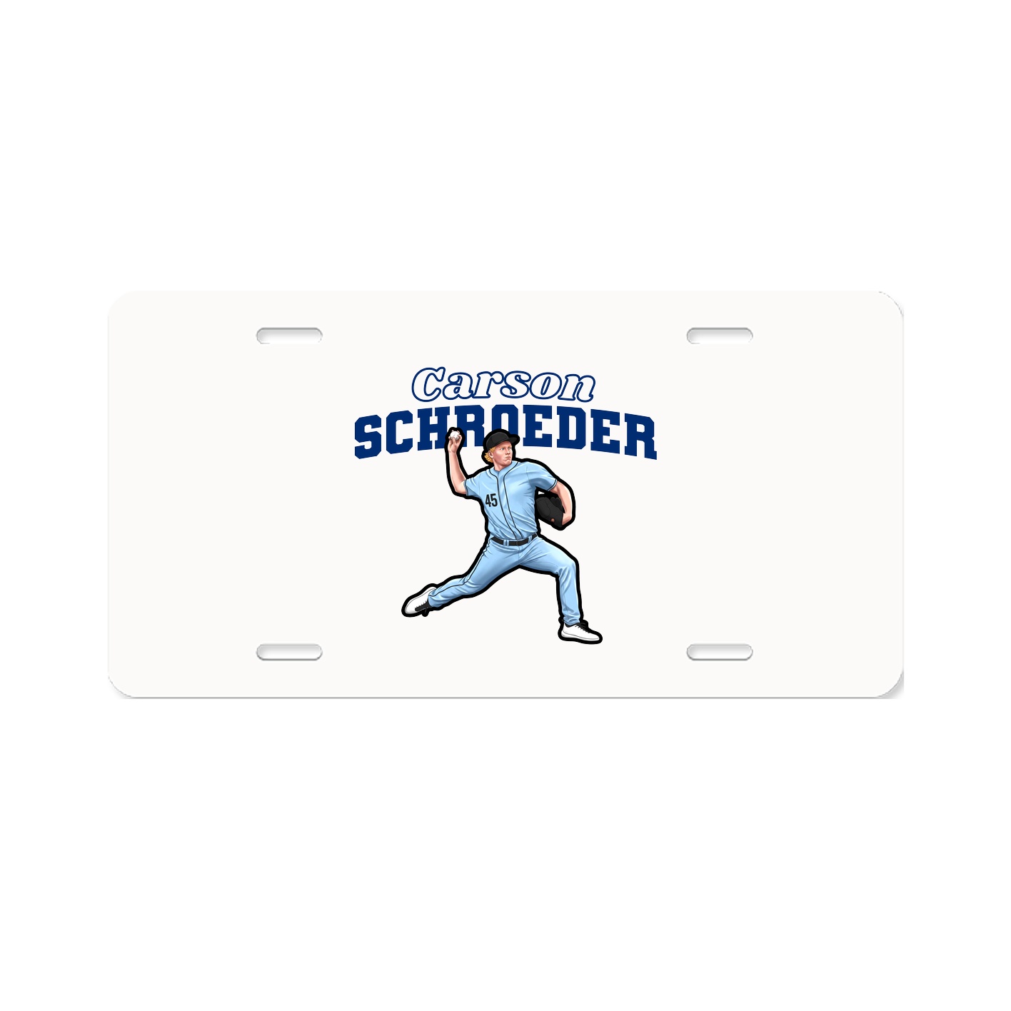 License Plate — Name Arch in Classic