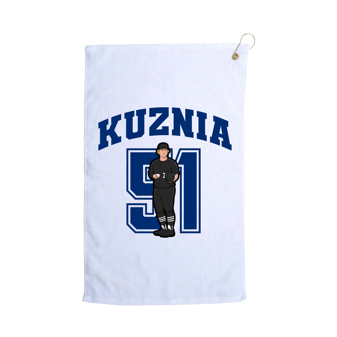 Golf Towel — Number in White