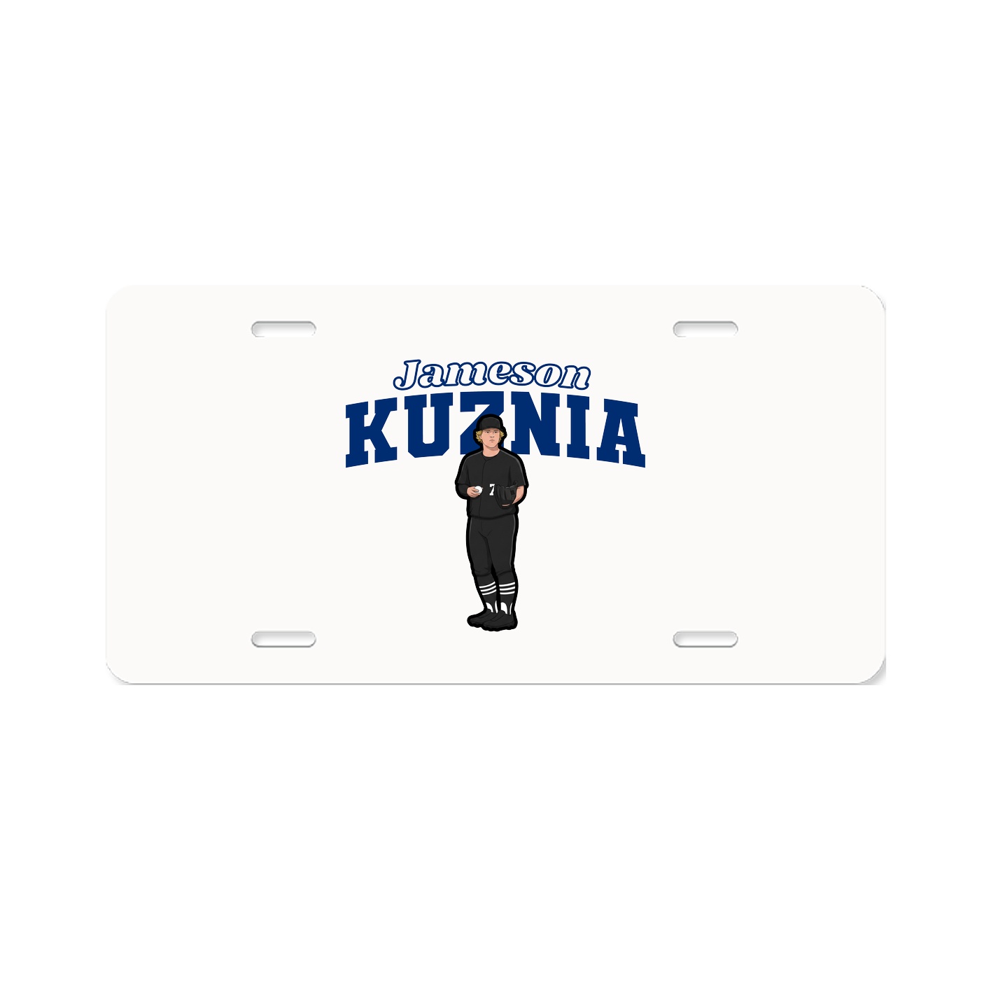 License Plate — Name Arch in Classic