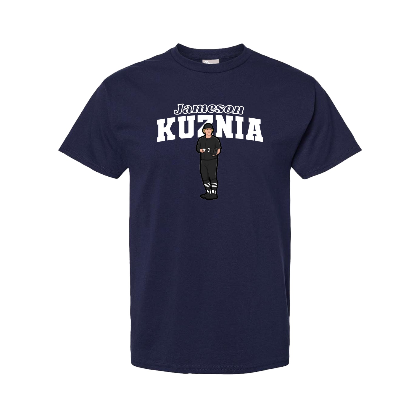 Youth Tee — Name Arch in Navy