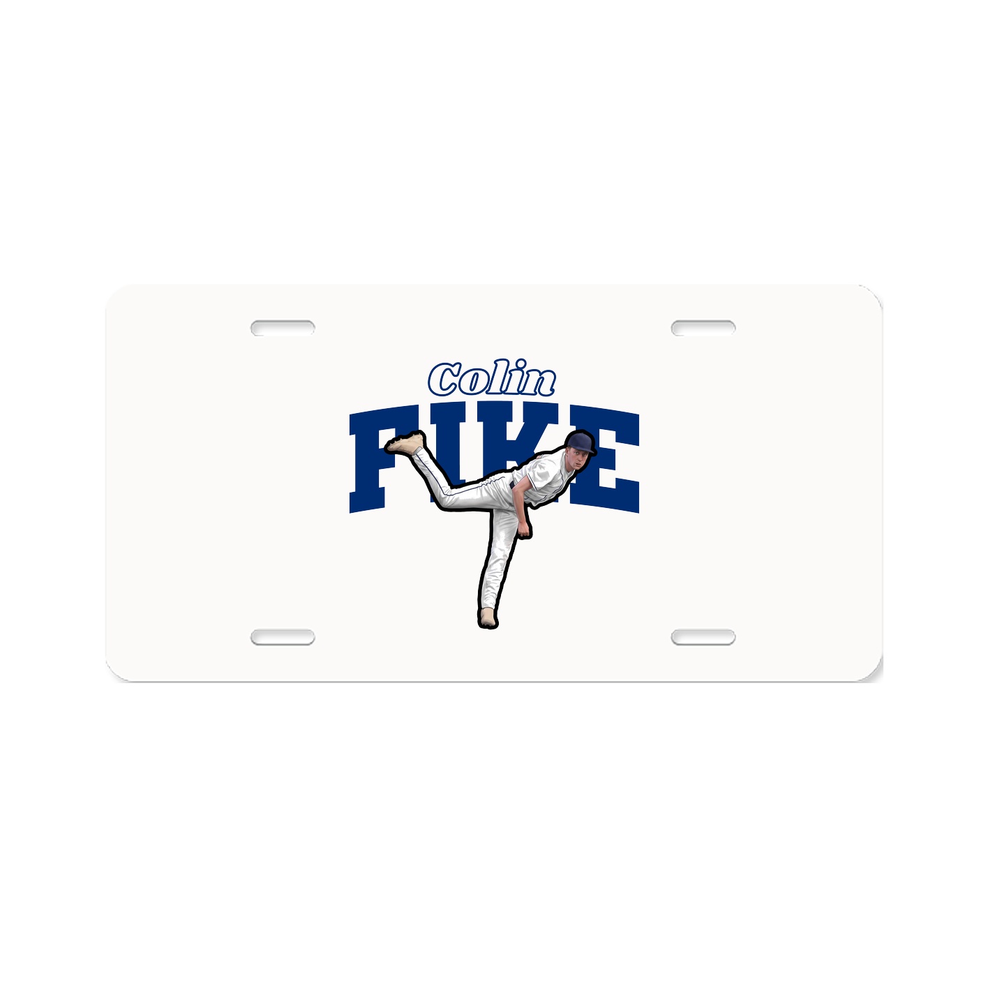 License Plate — Name Arch in Classic